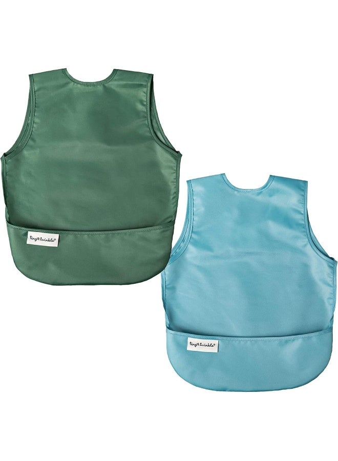 Tiny Twinkle Tiny Twinkle Baby Bibs Proof Baby Bib Feeding Bibs for 0-24months Babies with Adjustable Side Closure Machine Washable Baby Food Bibs Super Light and Easily Wipe Clean with Food Crumb Catcher Pocket  - Image 1