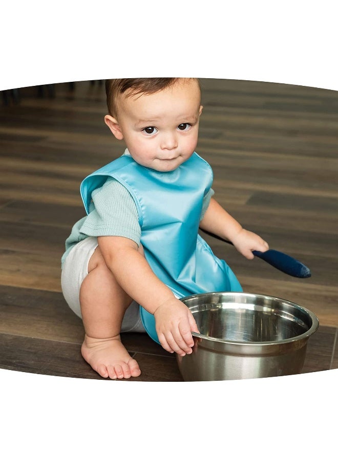 Tiny Twinkle Tiny Twinkle Baby Bibs Proof Baby Bib Feeding Bibs for 0-24months Babies with Adjustable Side Closure Machine Washable Baby Food Bibs Super Light and Easily Wipe Clean with Food Crumb Catcher Pocket  - Image 2