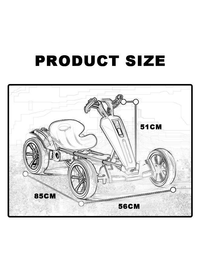 جساي تويز سيارة كارت للأطفال ذات الأربع عجلات الكهربائية سيارة لعبة التحكم عن بعد سيارة موسيقى خفيفة عمرها 2-14 سنة - Image 2
