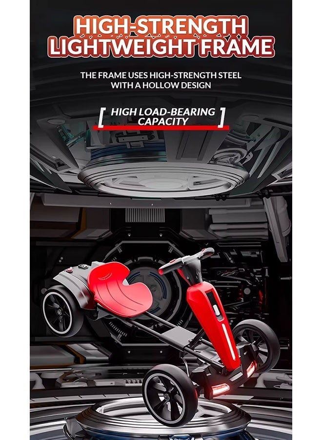 جساي تويز سيارة كارت للأطفال ذات الأربع عجلات الكهربائية سيارة لعبة التحكم عن بعد سيارة موسيقى خفيفة عمرها 2-14 سنة - Image 5