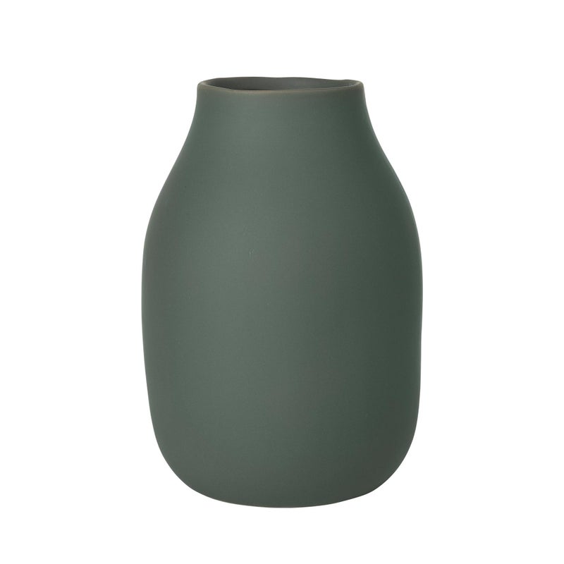 blomus Vase65704 Vase Porcelain Agave Green Height 20 cm Diameter 14 cm