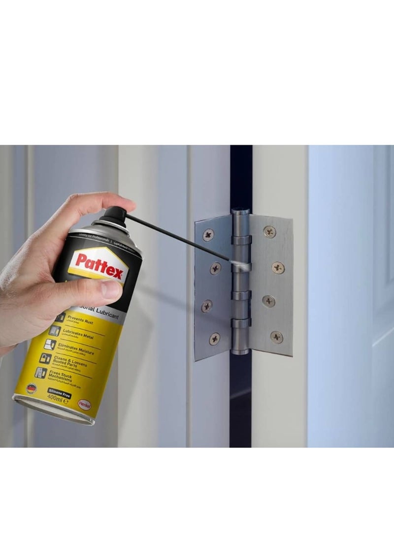 باتكس باتيكس بخاخ مزيل الصدأ متعدد الاستخدامات ، زيت تشحيم متعدد الوظائف، 400 مل، يمنع الصدأ، يخفف الأجزاء المتصلبة، يشحم، ينظف، يحمي من التآكل، للاستخدامات المنزلية والصناعية، بخاخ سهل الاستخدام. - Image 2