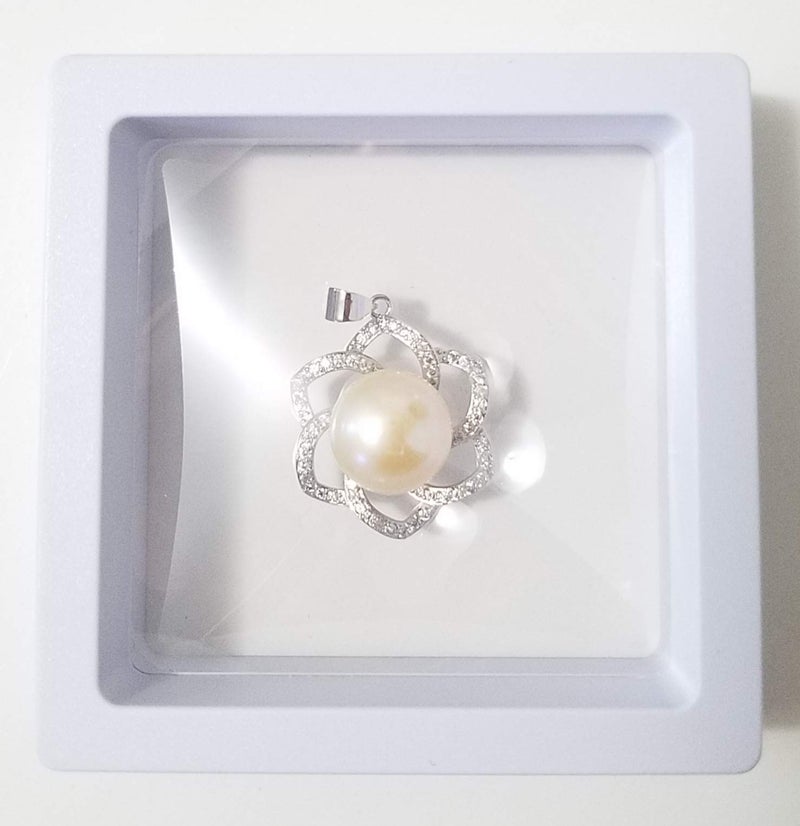 JM Set of 10 Transparent 3D Floating Frame Display Holder/Box/Frames for Challenge Coins, AA Medallions, Antique, Jewelry,Gift, White, 2.75 x 2.75 x 0.75 Inches - Image 4