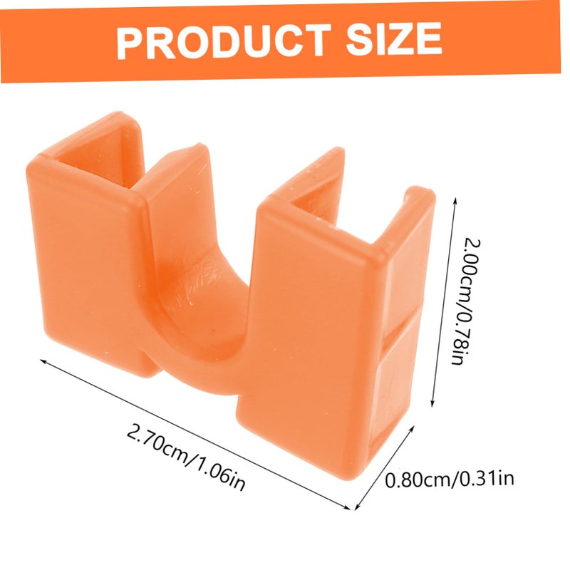 Orange Reusable Training Chopsticks Helpers 5pcs Lightweight Compact for Adults Beginners - Image 3