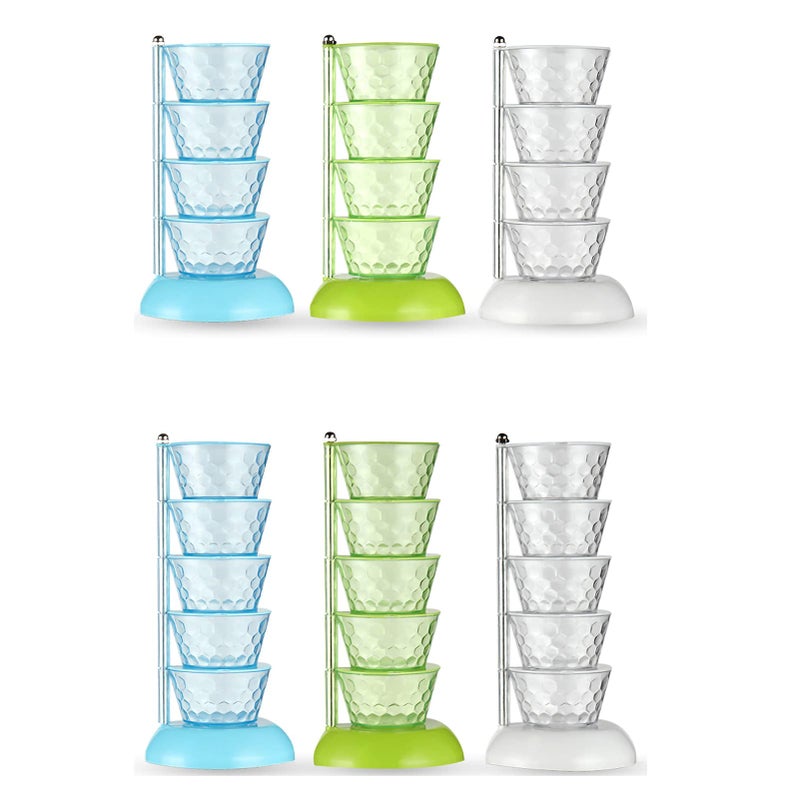 5 Layer Transparent Spice Rack Organizer Swivel Kitchen Storage Container - Image 4