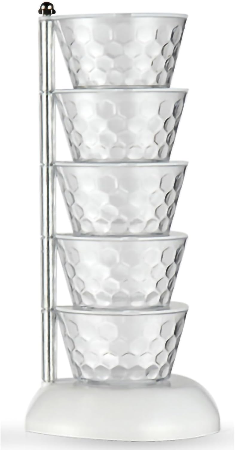 5 Layer Transparent Spice Rack Organizer Swivel Kitchen Storage Container - Image 1