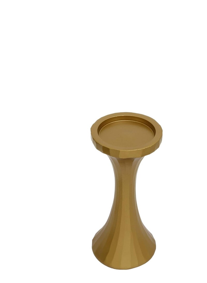 هوم تاون AW21PRCH090 حامل شموع، حجم صغير، ذهبي - Image 3