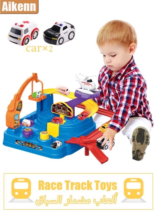 Aikenn Toys for 3 Year Old Boys - Stem Kids Toys 3-5 - Large Race Track - 3 Year Old Boy Gift - Car Playset for 4 Year Boy Birthday Gift, Montessori, Thinking, Fine Motor Skill, Learning, Educational Toy - Image 1