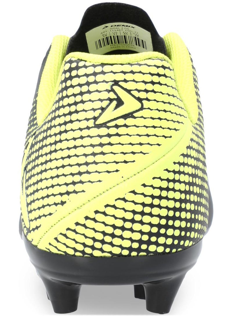 Demix Demix Goal 2 FG Men's Soccer Cleats – Green Firm Ground Sole for Natural & Artificial Turf, Durable One-Piece Synthetic Upper  - Image 4
