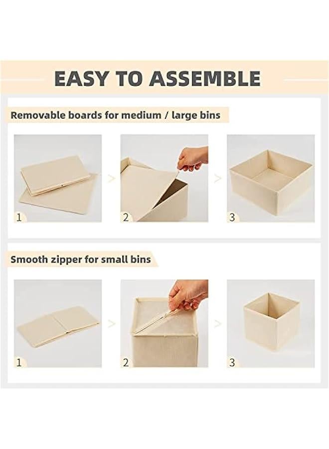 موكسو مظم درج  للملاس ، 6 قطع مظم درج ملاس ، مظمات دولا قالة للطي ، مظمات أدراج تخزي ، صاديق تخزي الأقمشة ، للملاس ، الأوشحة اللو: اليج) - Image 5