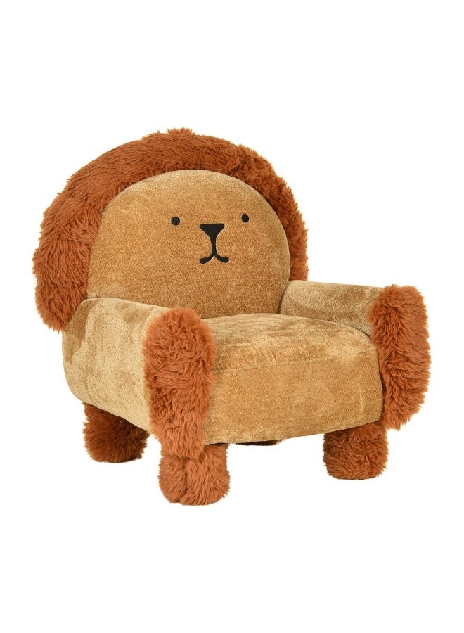 DANUBE HOME Simba Kids Chair – Plush, Comfortable Toddler Chair, Perfect For Bedroom, Playroom, Or Cozy Reading Spot  – Light Brown - Image 3