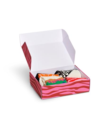 Happy Socks WWF Kids 4Pack Gift Set Pink - Image 1