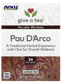 now give a tea Pau D'Arco Caffeine-Free 24 Tea Bags 1.7 oz (48 g) 