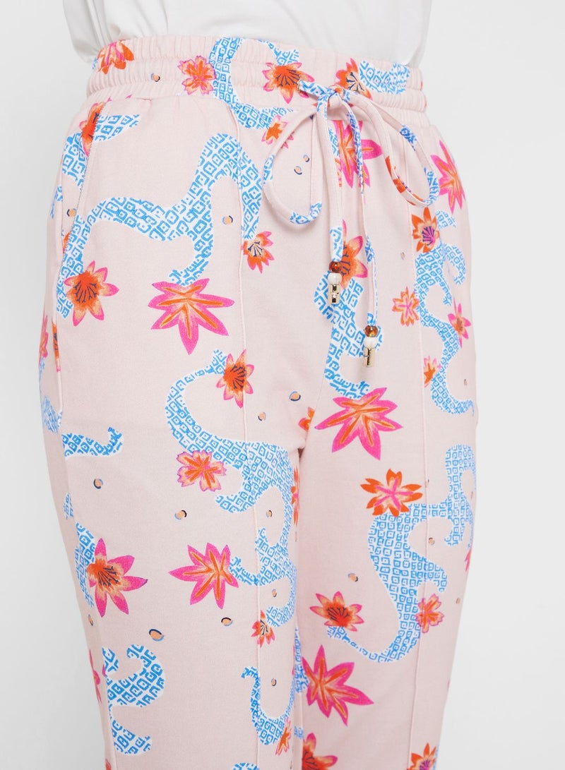 Desert Cove High Waist Floral Sweatpants - Image 4