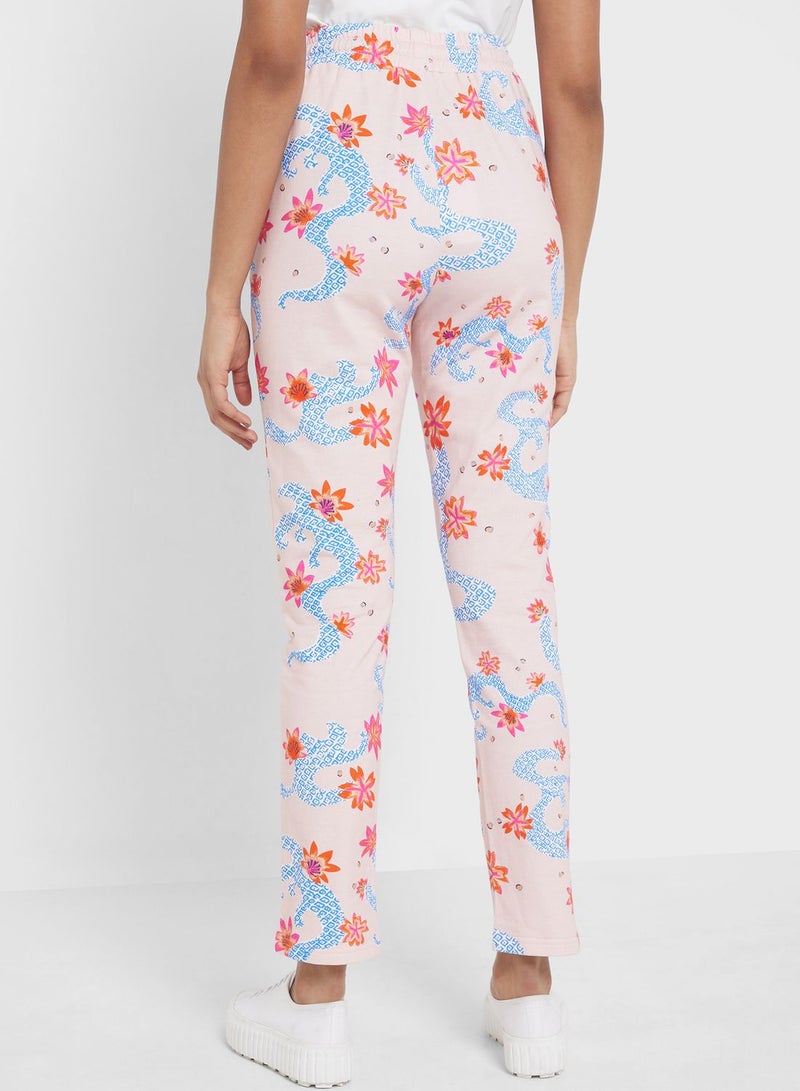Desert Cove High Waist Floral Sweatpants - Image 3