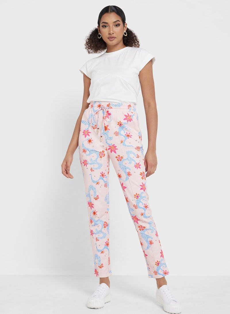 Desert Cove High Waist Floral Sweatpants - Image 5