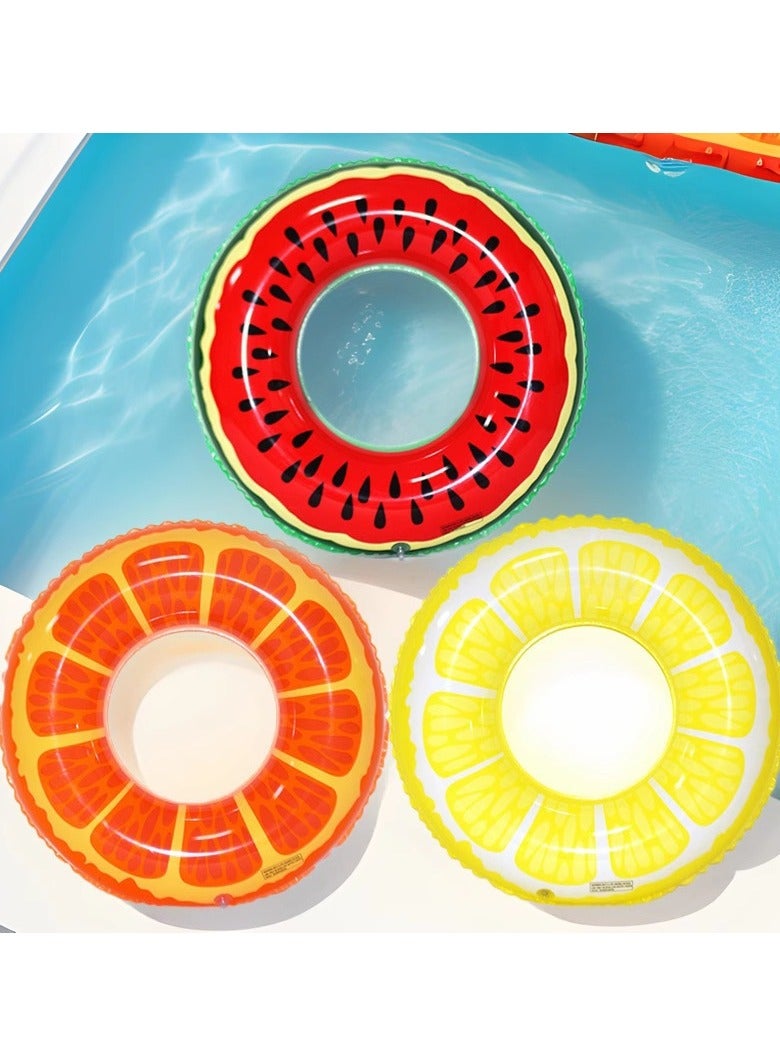 Swiming Ring for Kids & Adults Swim Tubes Fruit Inflatable Pool Floats PVC Pool Tube Rings Swim Tubes Floaties Toys for Beach Party,Swimming,Water Park(80#)  - Image 2