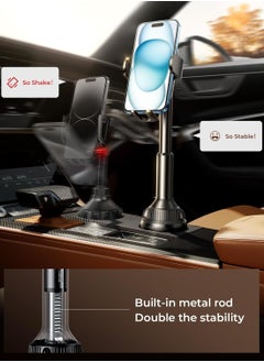 Lisen LISEN Cup Holder Phone Mount - No Shaking - Rock Solid for Cars, Trucks, SUVs, Compatible with iPhone 15 14 13 Plus Pro Max and All 4-7'' Samsung Phones.  - Image 3