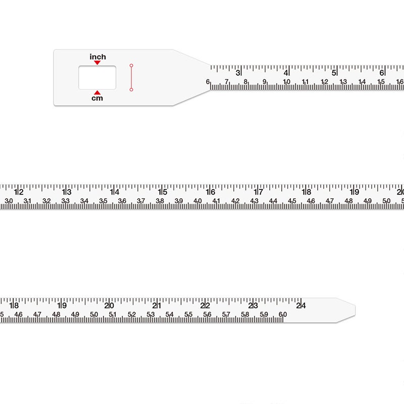 PP MUAC Measuring Tape 60cm head circumference measure tool （white）56cm - Image 3
