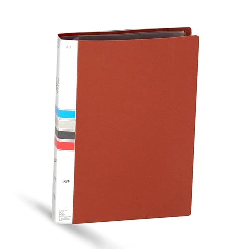 TULMAN 10 Pockets Bound A3 Size Presentation Display Book Portfolio File Binders with Plastic Clear Sleeves Document Organizer for Music Sheets Artwork Drawing for School Office - (Color May Vary) - Image 1
