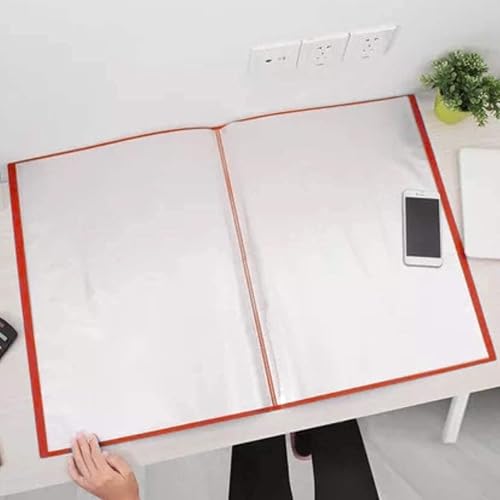 TULMAN 10 Pockets Bound A3 Size Presentation Display Book Portfolio File Binders with Plastic Clear Sleeves Document Organizer for Music Sheets Artwork Drawing for School Office - (Color May Vary) - Image 5
