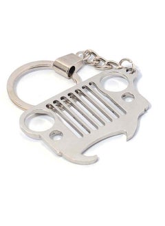 Silver -Jeep Grill with bottle opener