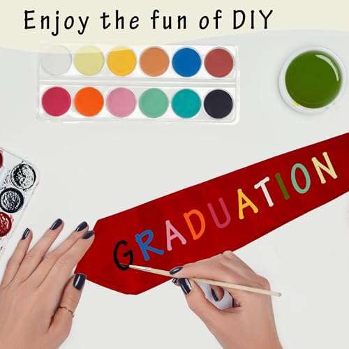 GraduationMall Unisex Adult Plain Graduation Stole 60" Red - Image 4