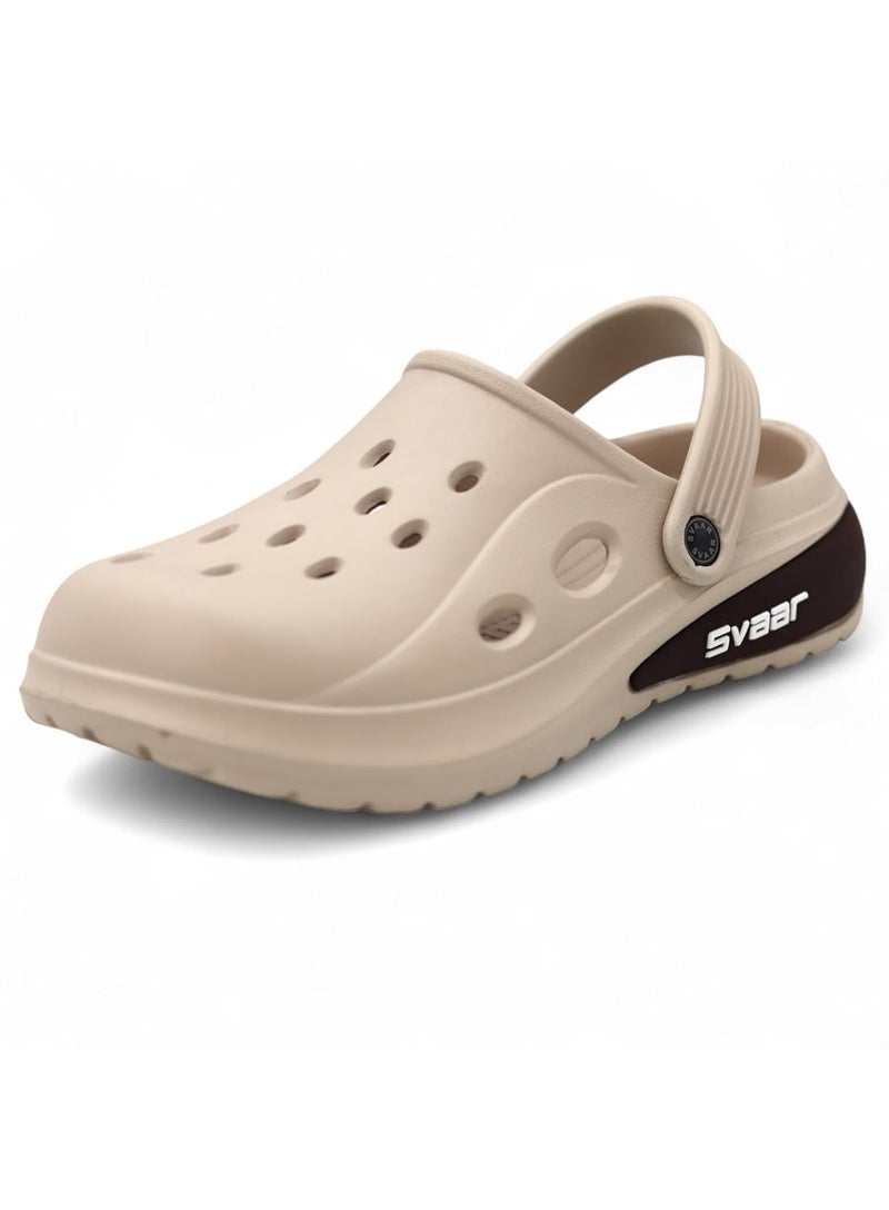 SVAAR Drift Men's Classic Casual Sports Clogs with Adjustable Back Strap for Adults | Comfortable & Lightweight | Stylish, Anti-Skid & Waterproof | Everyday Use Sandals for Men & Boys - Image 3
