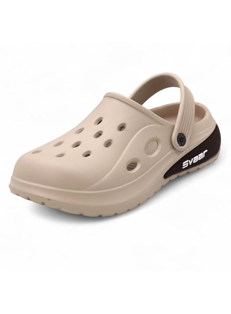 SVAAR Drift Men's Classic Casual Sports Clogs with Adjustable Back Strap for Adults | Comfortable & Lightweight | Stylish, Anti-Skid & Waterproof | Everyday Use Sandals for Men & Boys - Image 2