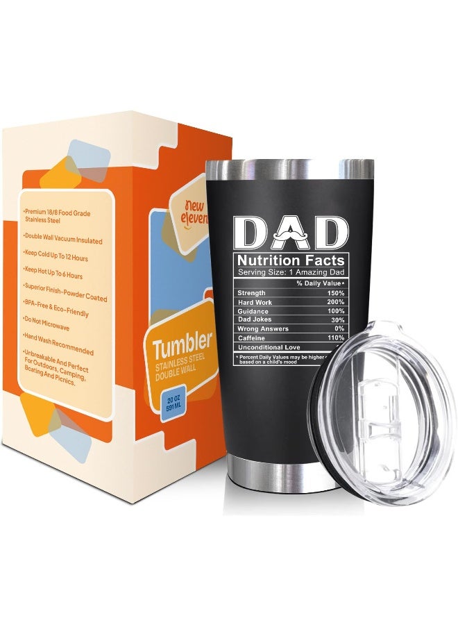 NewEleven Christmas Gift For Dad - Birthday Gifts For Dad From Daughter, Son, Kids - Husband Gifts - Birthday Present Ideas For Father, Husband, Son - 20 Oz Tumbler - Image 2