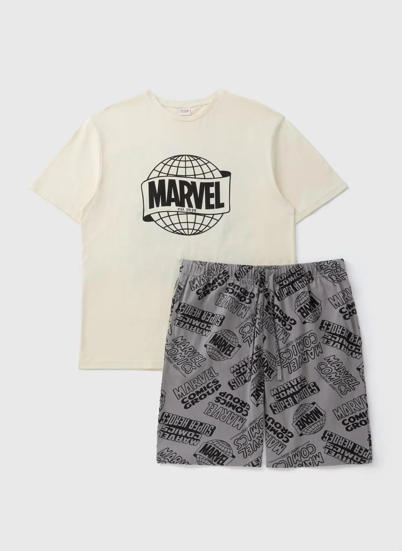 Matalan Marvel Cream Pyjama Set