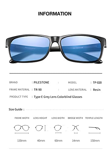 PILESTONE Fox News Reported Pilestone TP020 Lens E Color Blind Glasses for MediumStrong Blue Yellow Blindness IndoorOutdoor Use Unisex - Image 3