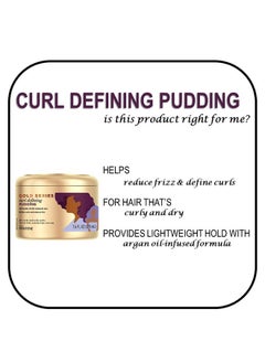 Pantene Pantene, Hair Cream Treatment, Sulfate Free Curl Defining Pudding, Pro-V Gold Series, for Natural and Curly Textured Hair, 7.6 fl oz  - Image 3