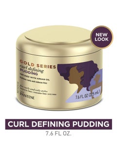 Pantene Pantene, Hair Cream Treatment, Sulfate Free Curl Defining Pudding, Pro-V Gold Series, for Natural and Curly Textured Hair, 7.6 fl oz  - Image 4