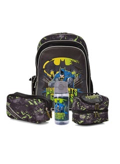 Disney Warner Bros. Batman Who Haunts Gothams night Backpack 18" set of 4 pieces  - Image 1