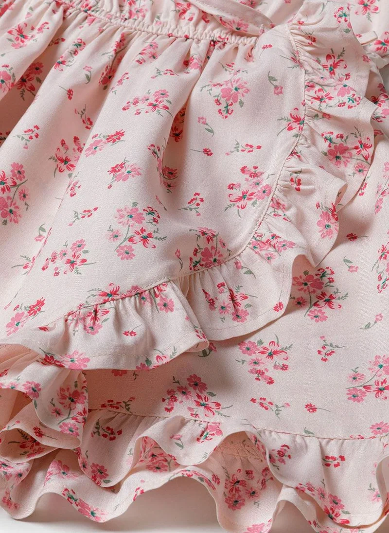 MINOTI Floral Ruffle Dress