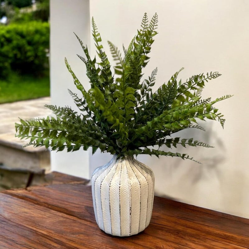 Garden Art Garden Art Attractive Real Touch Artificial Ferns Plants Stick 46CM Tall for Indoor Home Porch PatioPartyOffice Decoration GAAFFE346 