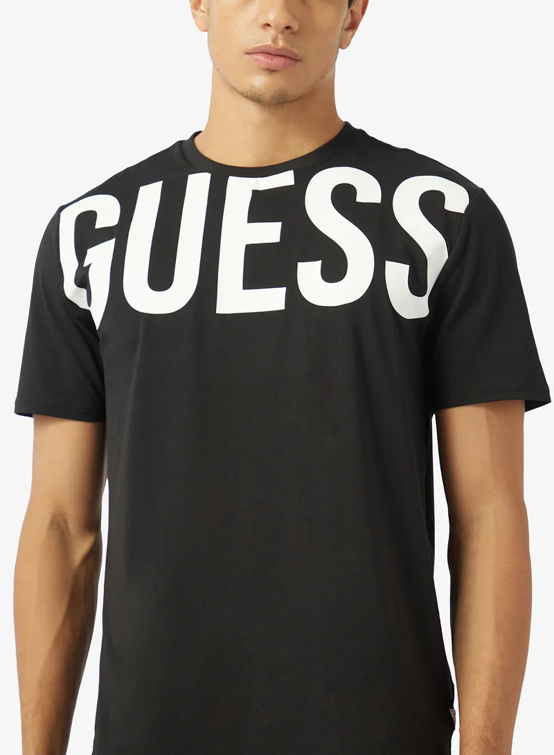 GUESS  Crew Neck Slim Fit T-Shirt for Men | Best Price UAE
