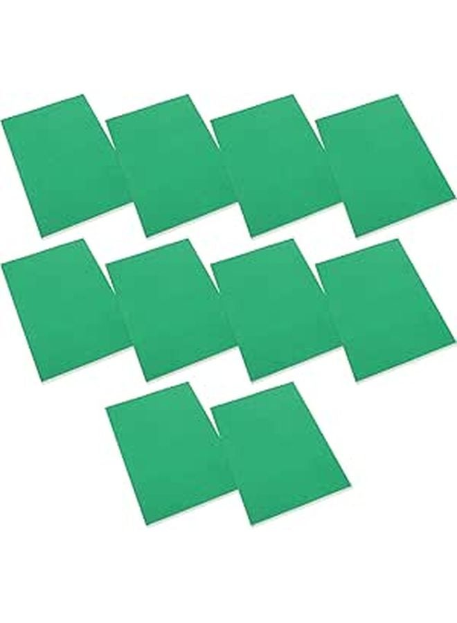 ورق مقوى A4 أخضر داكن 10 أوراق ورق حرفي ناعم لمشاريع فن الكتب الذكريات DIY - Image 1