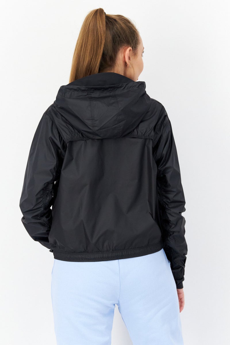 Adidas Women Sportswear Fit Long Sleeve Training Hooded, Black - Image 2