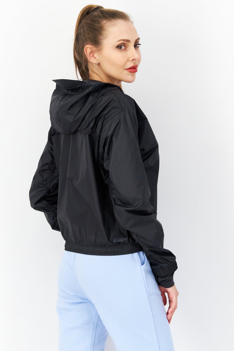 Adidas Women Sportswear Fit Long Sleeve Training Hooded, Black - Image 3
