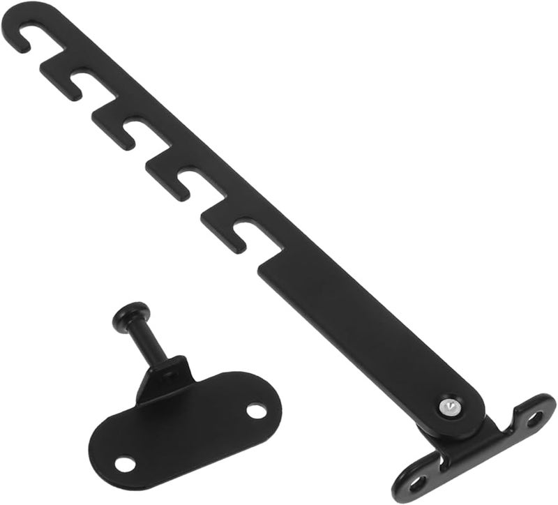Tehaux Adjustable Window Safety Lock Limiter Windproof Child Protection Long Hook - Image 1