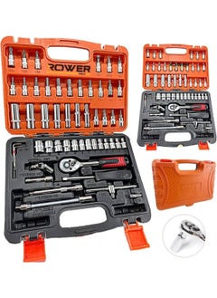ROWER Max 1/4 Ratchet Socket Wrench Set Bit Set 53 Pieces  - Image 3