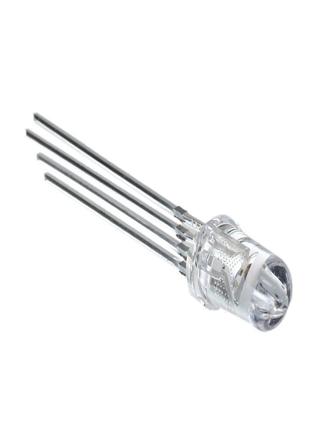 CentIoT - 10PCS RGB CLEAR LED 4PIN Light Emitting Diodes Round through hole - (5MM COMMON ANODE) - Image 1