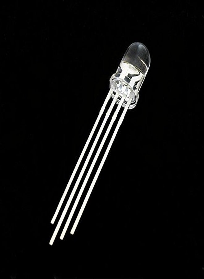 CentIoT - 10PCS RGB CLEAR LED 4PIN Light Emitting Diodes Round through hole - (5MM COMMON ANODE) - Image 2