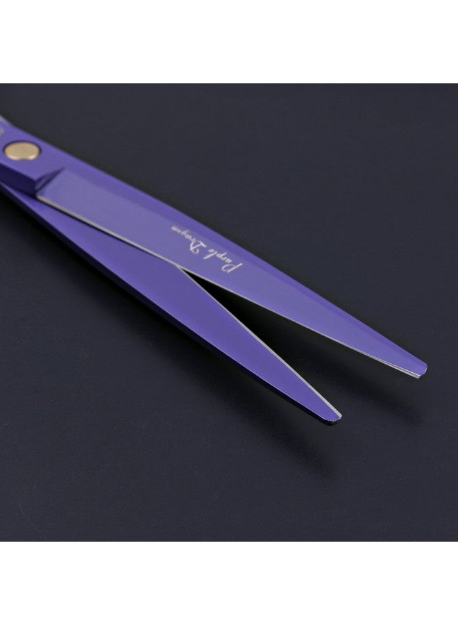 Purple Dragon 7.0 inch Professional Dog Grooming Hair Cutting Scissor &Curved Scissor&Chunker Shear Kit with Bag - for Pet Groomer or Family DIY Pet Use - Image 2