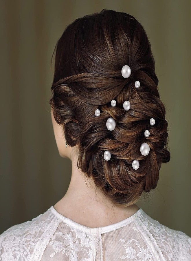 Bakefy� Wedding Pearl Hair Pins Bridal Hair Pearls U Shape Pearl Bobby Pins for Hair Gold Pearl Hairpins Hair Accessories Barrette for Bride Bridesmaid Women Girls - Image 4