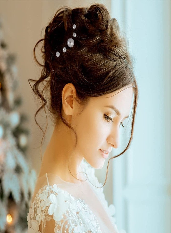 Bakefy� Wedding Pearl Hair Pins Bridal Hair Pearls U Shape Pearl Bobby Pins for Hair Gold Pearl Hairpins Hair Accessories Barrette for Bride Bridesmaid Women Girls - Image 5
