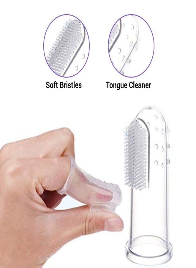 Chopchi Baby Finger Toothbrush Of Silicon Made Food Grade Quality BPA Free with Storage Case Multi-Color Pack Of-1 - Image 4