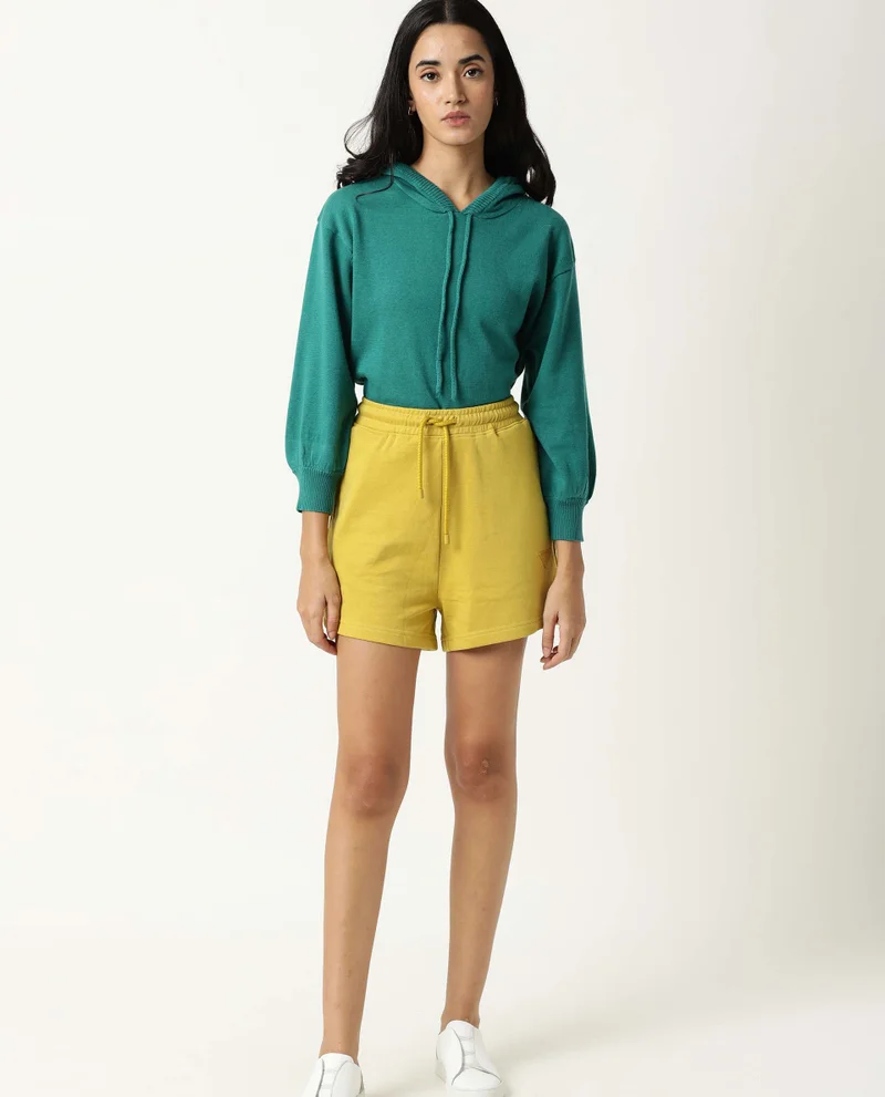 ريريزم Women's Mid Rise Terry Lounge Shorts